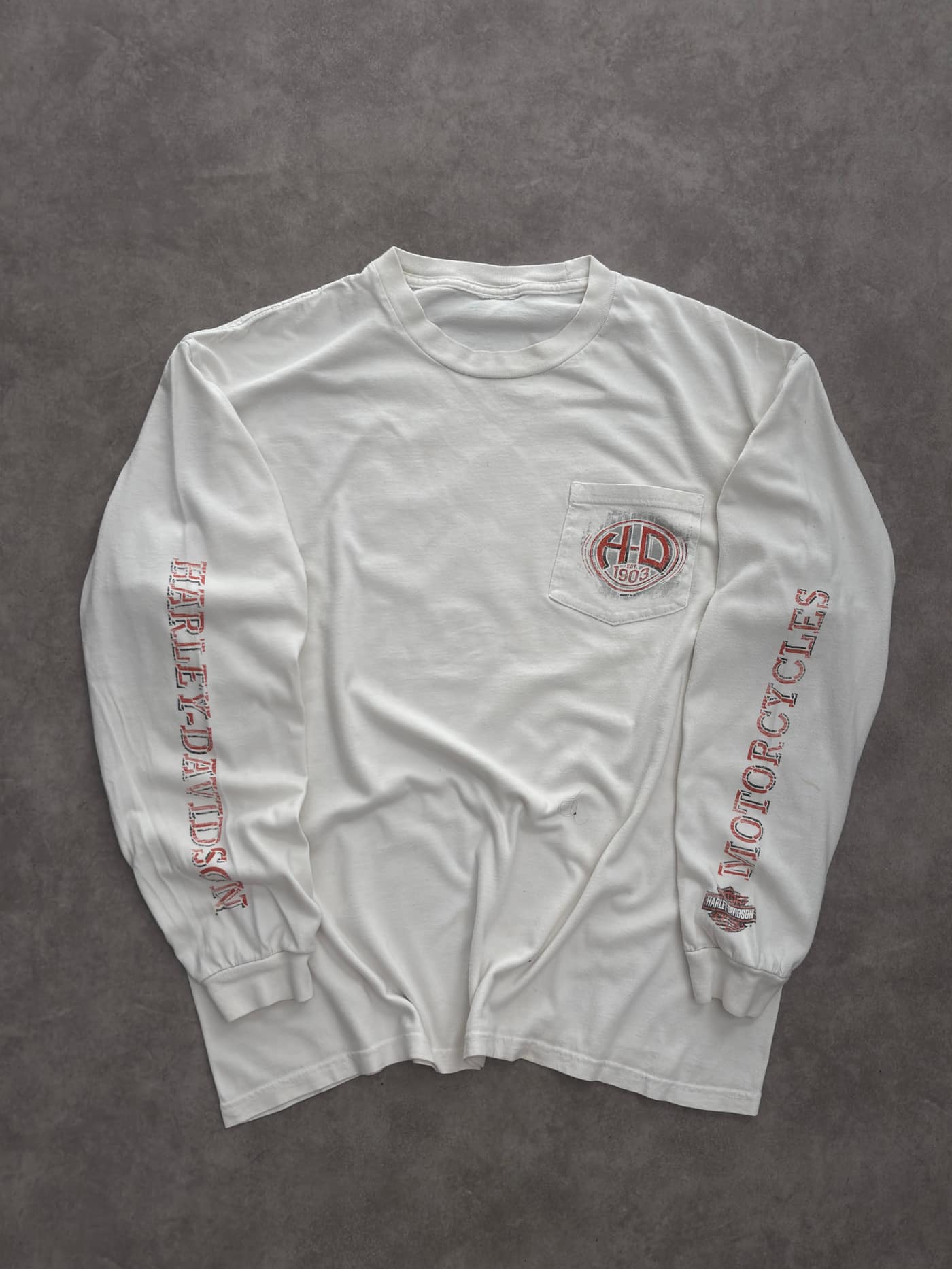 Harley Davidson Vintage Harley Davidson Longsleeve T-Shirt - Fair - L - Fabricsonder