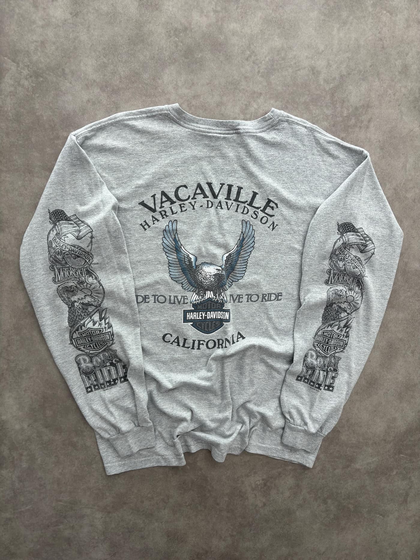 Harley Davidson Longsleeve Vintage Harley Davidson - vista 2 - Fabricsonder