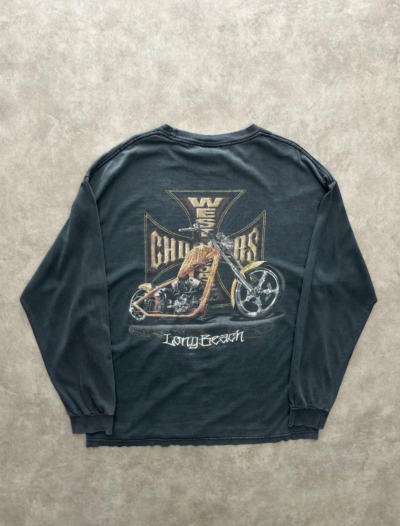 Choppers Vintage West Coast Choppers Longsleeve Sunfaded - vista 2 - Fabricsonder