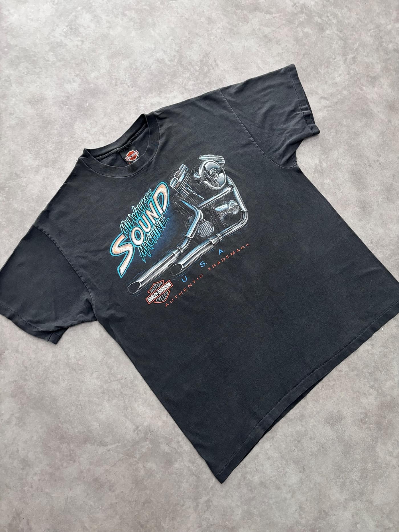 Harley Davidson Vintage Harley Davidson T Shirt Single Stitch 90s Made In Usa - vista 2 - Fabricsonder