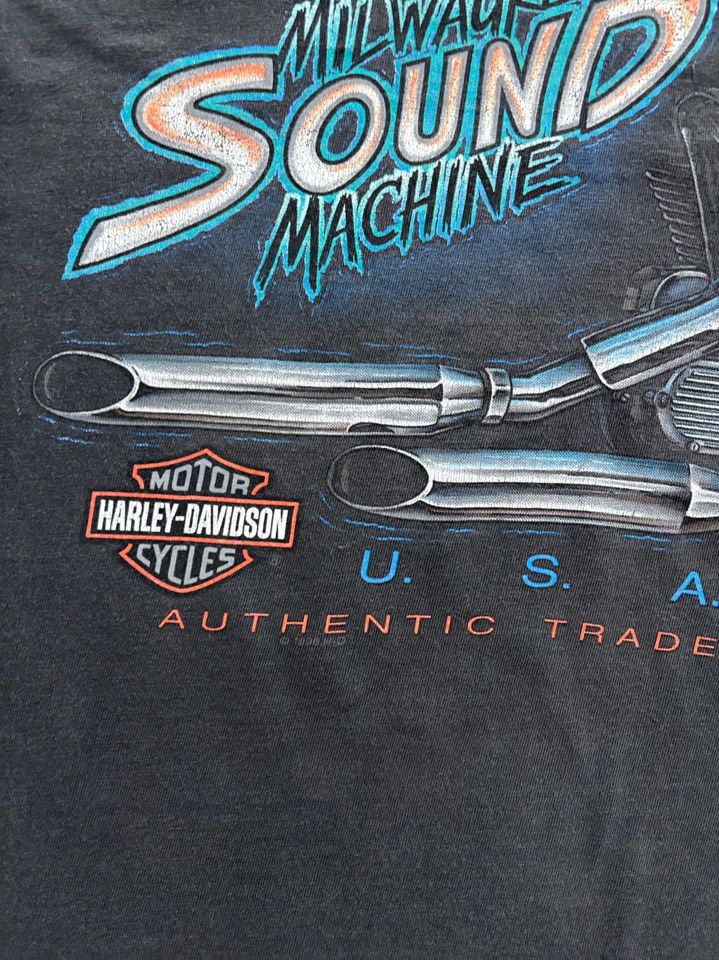 Harley Davidson Vintage Harley Davidson T Shirt Single Stitch 90s Made In Usa - vista 8 - Fabricsonder