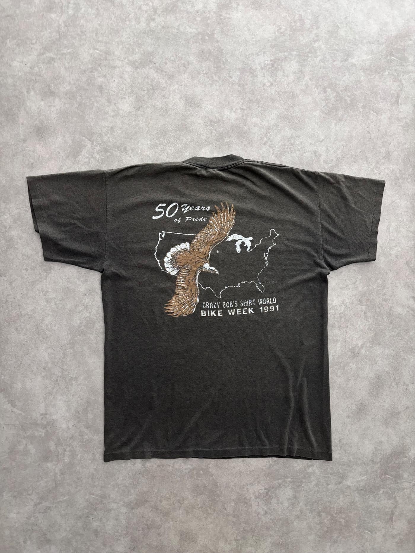 Harley Davidson Vintage Harley Davidson 3D Emblem T Shirt Single Stitch Sunfaded - vista 4 - Fabricsonder