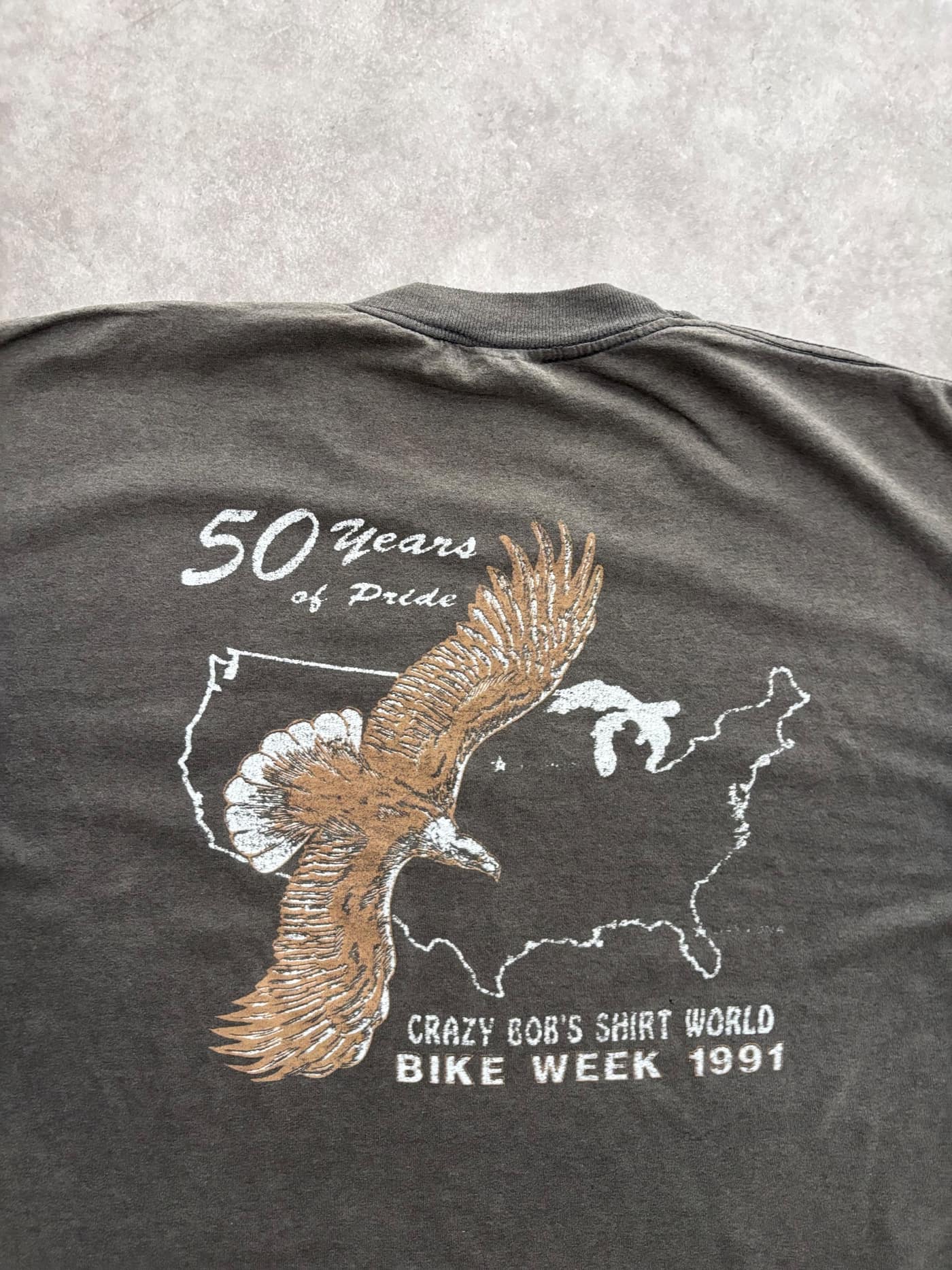 Harley Davidson Vintage Harley Davidson 3D Emblem T Shirt Single Stitch Sunfaded - vista 5 - Fabricsonder