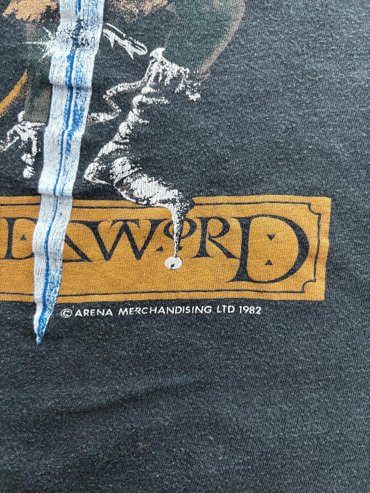 Jethro Tull Merch Vintage Rare Merch T Shirt Single Stitch 1982 - vista 5 - Fabricsonder