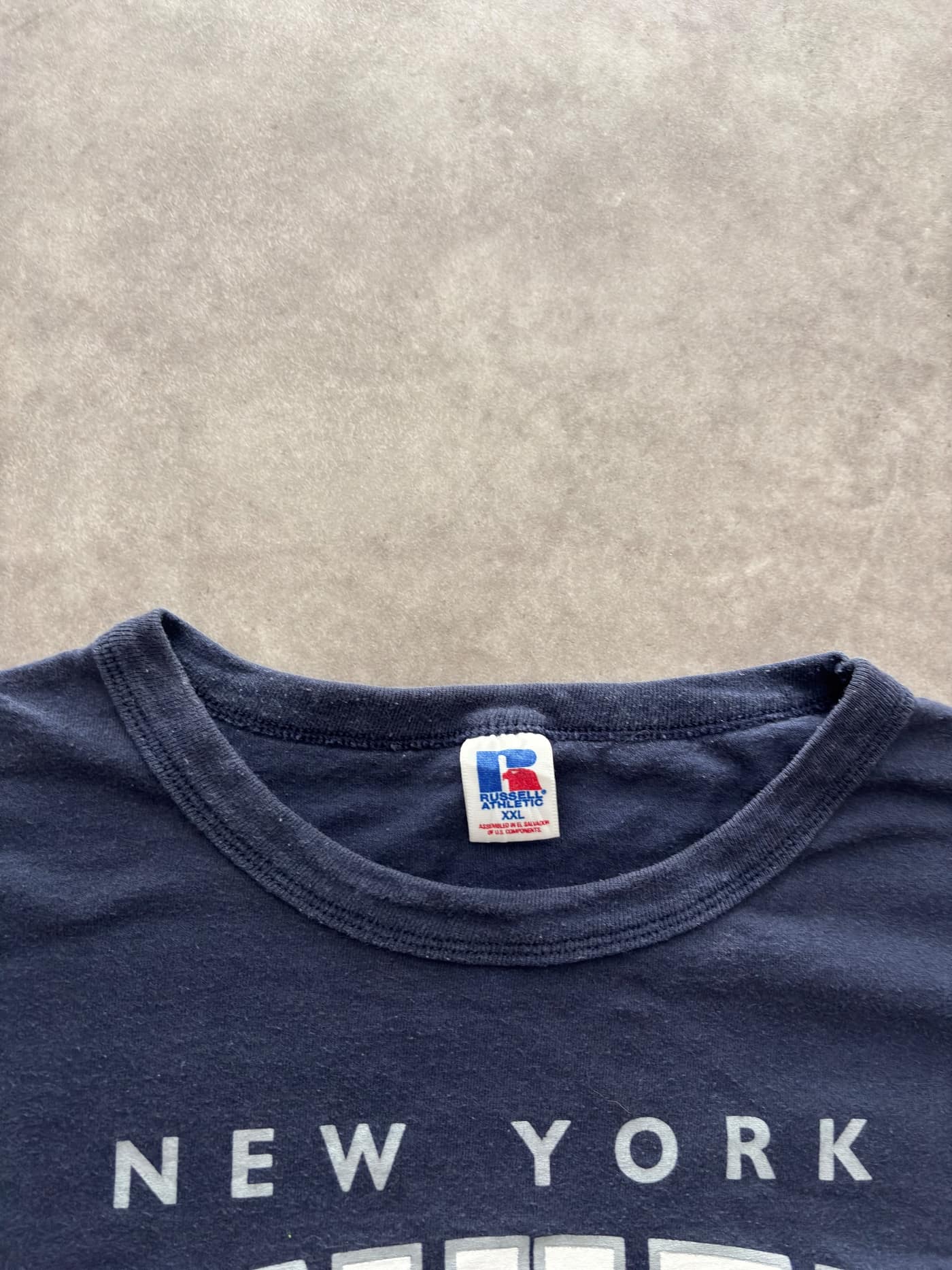 Russell Athletic Vintage Russell Athletic Cropped Boxy T Shirt Yankees - view 4 - Fabricsonder