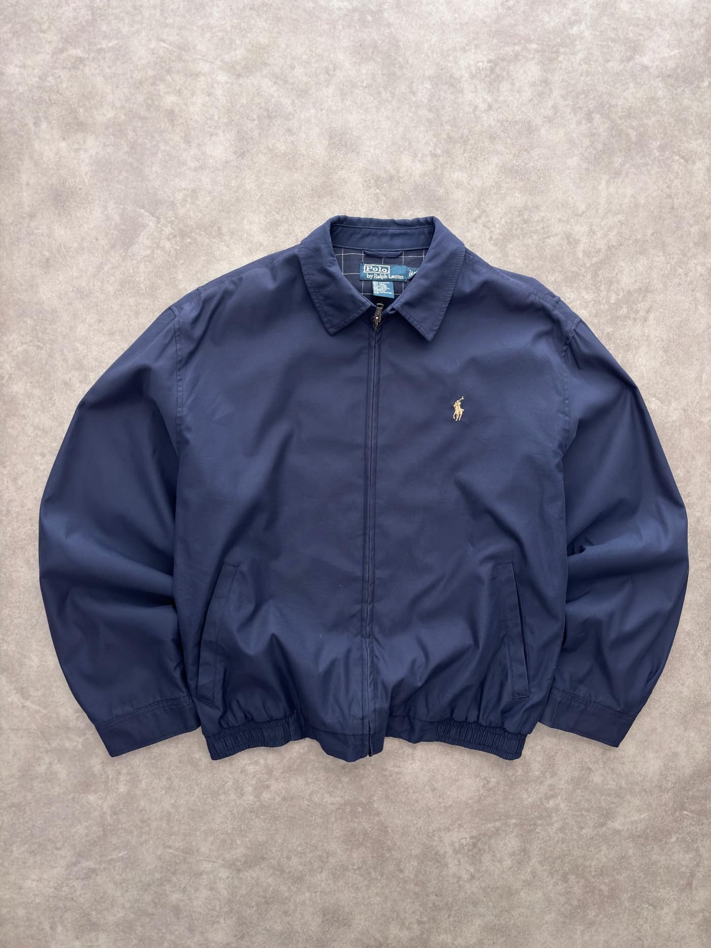 Ralph Lauren Vintage Ralph Lauren Harrington Jacket Navy Blue - Excellent - M - Fabricsonder