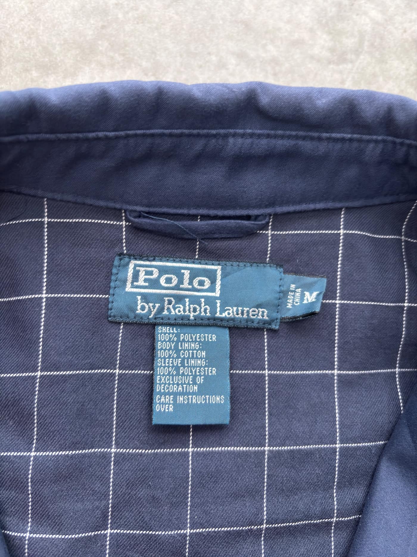 Ralph Lauren Vintage Ralph Lauren Harrington Jacket Navy Blue - view 4 - Fabricsonder